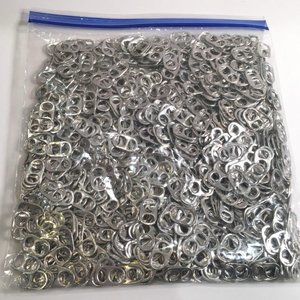 1000 Pull Tabs Pop Beer Can Aluminum Silver Can Tops for Arts Crafts and Fun